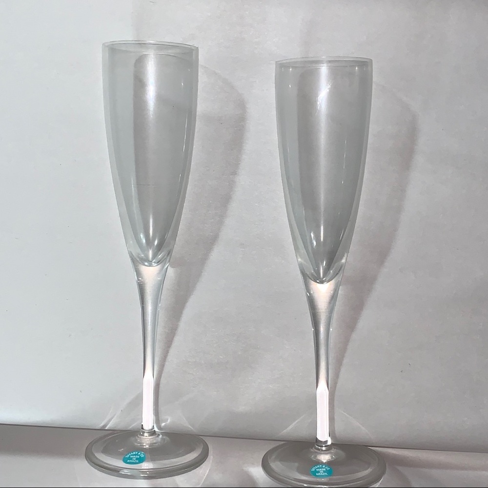 vintage TIFFANY & CO hand blown CHAMPAGNE GLASSES